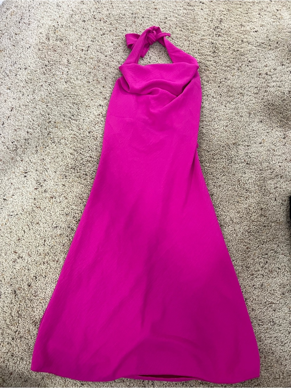 See you Monday Halter Tie Dress with open back